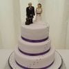paw prints wedding cake