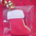 christmas stocking iced biscuit