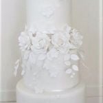White Iced Flower, 4-tier wedding cake